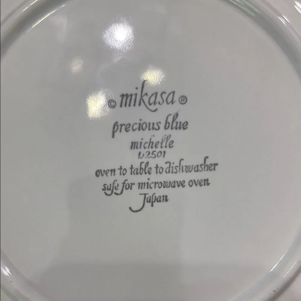 Mikasa Precious Blue Michelle D2501 Salad Plate Luncheon Plate  8